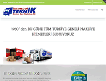 Tablet Screenshot of istanbulteknikevdeneve.com